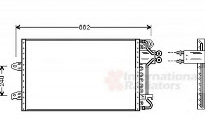 VAN WEZEL 58005140 -  Конденсатор, кондиционер